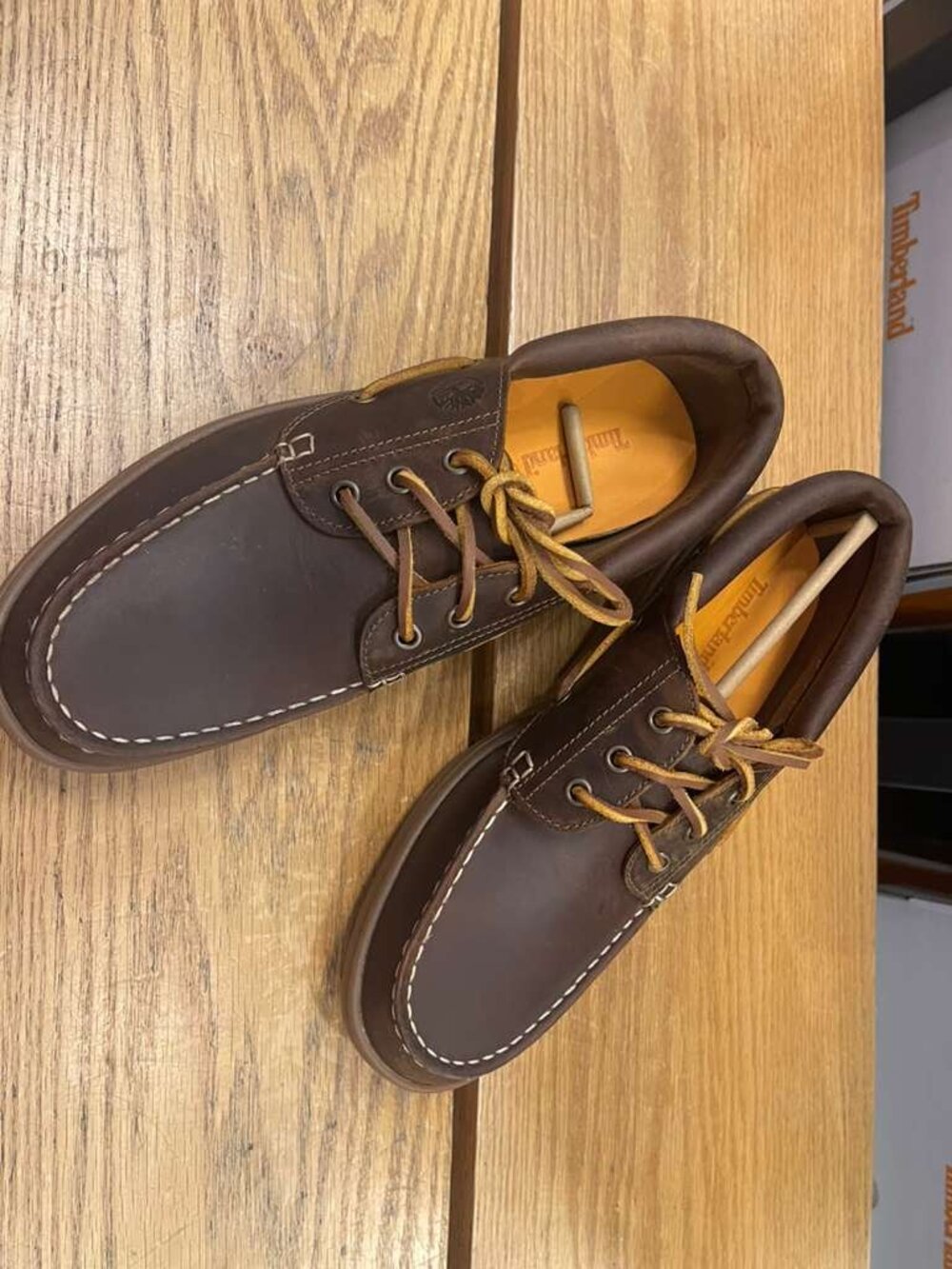 TIMBERLAND MEN'S PORTOFINO PIER BOAT SHOES TAUPE FULL GRAIN A6CXM-EN4 ALL SIZES